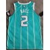 2 Ball Charlotte Hornets player version jersey green