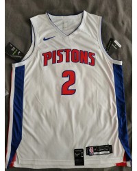 2 Cade Cunningham Detroit Pistons jersey white player version