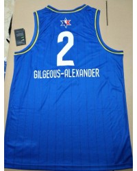 2 Gilgeous-Alexander 2020 All star game jersey blue