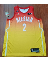 2 Gilgeous-Alexander 2023 NBA All star games jersey yellow