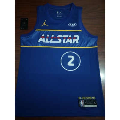 2 Leonard 2021 All star game jersey blue