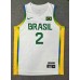 2 Yago 2024 Olympics Brazil Team Basketball Jersey White