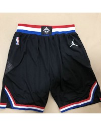 2019 all stars game shorts black heat pressed