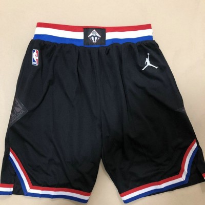 2019 all stars game shorts black heat pressed