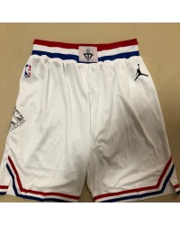 2019 all stars game shorts white heat pressed