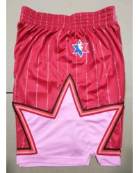 2020 All star game shorts red heat pressed