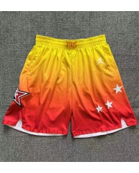 2023 NBA All star game shorts yellow