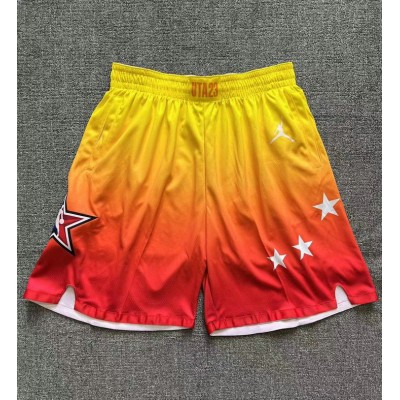 2023 NBA All star game shorts yellow