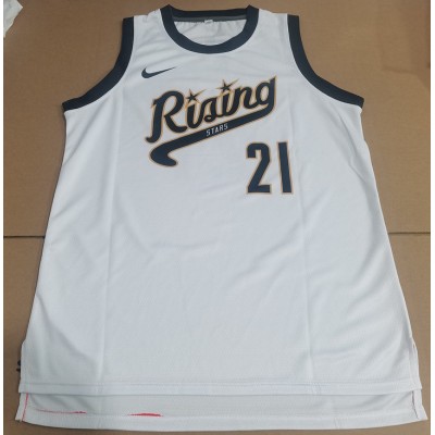 21 BATES 2024 Rising Stars game jersey white