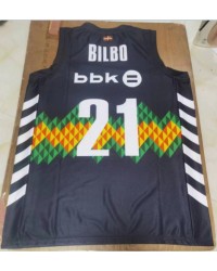 21 Bilbao Basket 2023-2024 Black Jersey