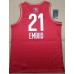 21 Embiid 2020 All star game jersey red