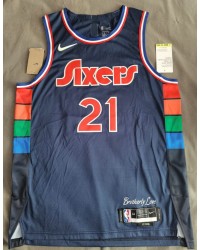 21 Embiid 76ers 21-22 City Edition Jersey player version