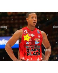 22 Devon Hall Olimpia Milano 23-24 Basketball Jersey Red