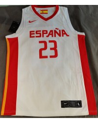 23 LLULL Spain FIBA Basketball world cup jersey white