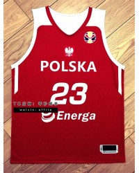 23 Nikodem Poland Basketball Jersey Red