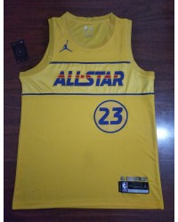 23 james 2021 All star game jersey yellow