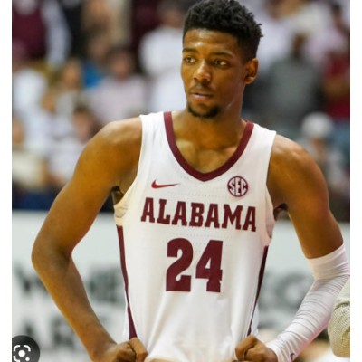 24 Brandon Miller Regata Alabama Crimsom TIde White