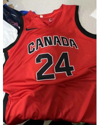 24 Brooks Canada Basketball 2024 Summer Limited Swingman Jersey red