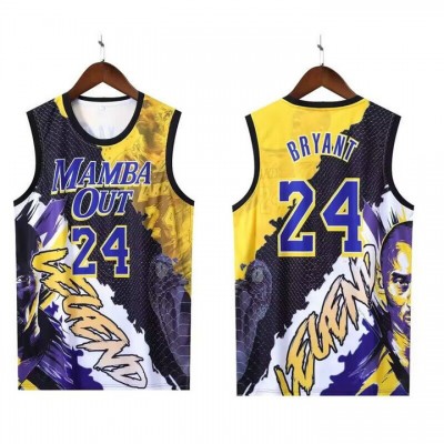 24 Kobe Bryant Hip hop basketball jersey