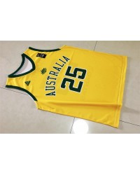 25 Simmons 2019 FIBA World Cup Australia Team Jersey Yellow