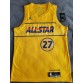 27 Gobert 2021 All star game jersey yellow