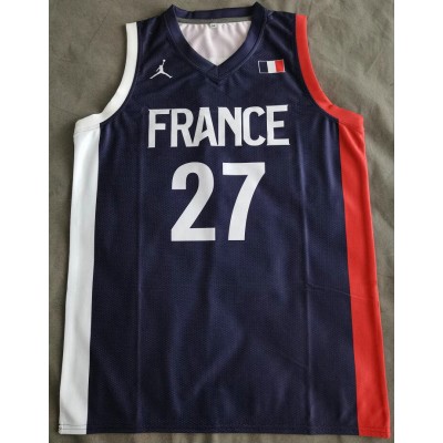 27 Gobert France team jersey navy