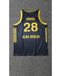 28 Wong Alba Berlin Dark Blue Basketball Jersey