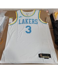 3 Davis Lakers 22-23 Classic jersey white player version