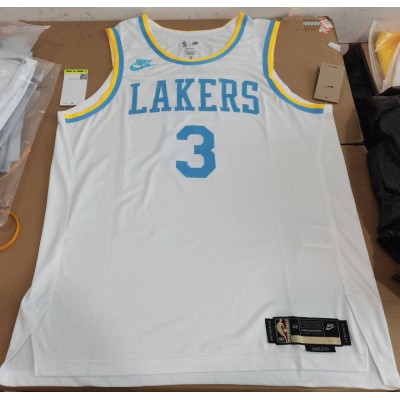 3 Davis Lakers 22-23 Classic jersey white player version