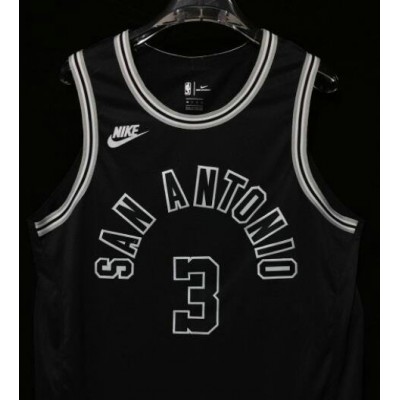 3 Johnson San Antonio Spurs 2022-23 Classic Edition Black Jersey player version