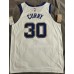 30 Curry Golden State Warriors 2018-19 jersey white player version