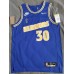 30 Curry Warriors 22-23 throwback jersey blue with sponor logo player version