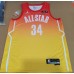 34 Antetokounmpo 2023 NBA All star games jersey yellow