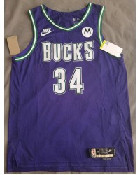 34 Antetokounmpo Bucks 22-23 jersey purple player version