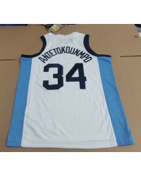 34 Antetokounmpo Greece Basketball 2024 Olympics Limited White Jersey