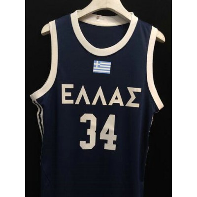 34 Antetokounmpog. Greece Team jersey