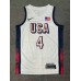 4 Curry 2024 USA Team jersey white with stripe