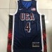 4 Curry USA 2024 Olympics Embroidery Jersey Blue