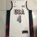 4 Curry USA 2024 Olympics Embroidery Jersey White