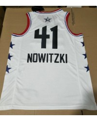 41 Nowitzki 2019 all star game jersey white