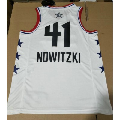 41 Nowitzki 2019 all star game jersey white