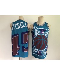 45 Mitchell Jazz Mens Big Face HWC Jersey