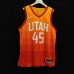 45 Mitchell Jazz city jersey orange player version