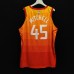 45 Mitchell Jazz city jersey orange player version