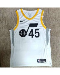 45 Mitchell Utah Jazz 2022-23 Association Edition White Jersey player version