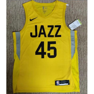 45 Mitchell Utah Jazz 2022-23 Icon Edition Yellow Jersey player version