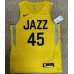 45 Mitchell Utah Jazz 2022-23 Icon Edition Yellow Jersey player version