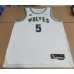 5 Edwards Wolves 2023-24 Classic Jersey white player version