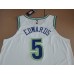 5 Edwards Wolves 2023-24 Classic Jersey white player version