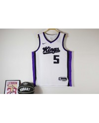 5 Fox Kings 23-24 jersey white player version